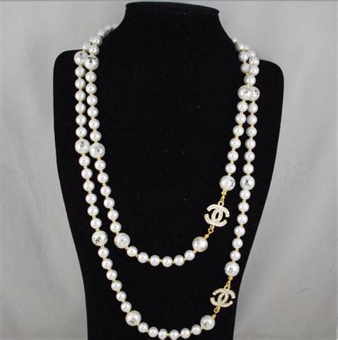 chanel coco pearls.